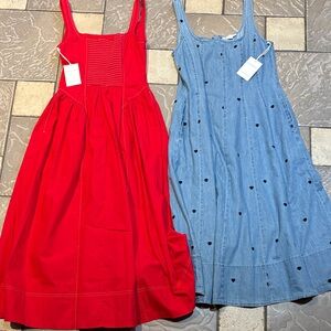 New lot 2 Free Assembly sleeveless dresses womens S